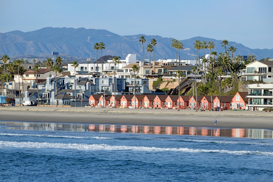 View of Oceanside, California from Oceanside Pier